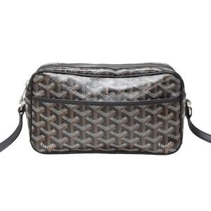 Goyard Vert shoulder black leather bag Cap